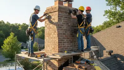 Spokane, WA chimney repair for damaged siding and weathered exterior on a local home