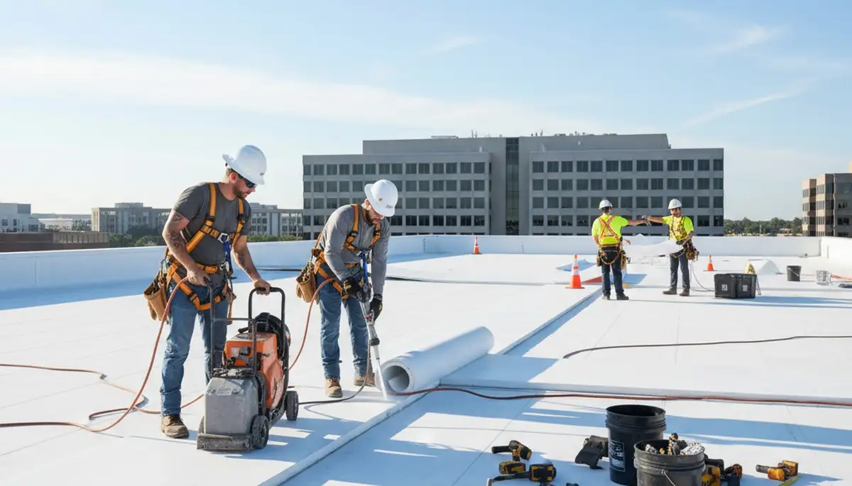 Spokane, WA commercial roofing by FX Remodeling & Exteriors for durable business weather protection