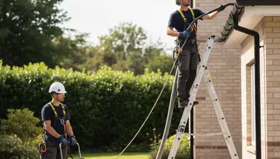 Professional gutter cleaning service in Spokane, WA for residential exterior protection