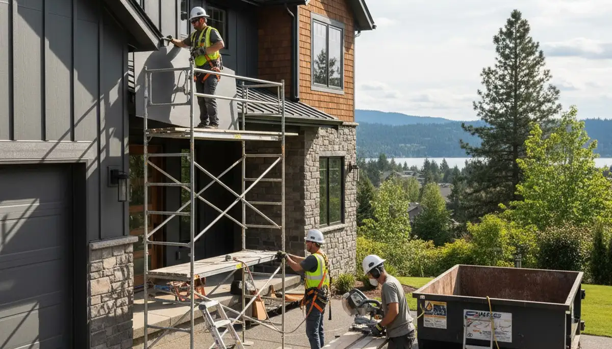 Vinyl siding installation in Spokane, WA for a home exterior upgrade