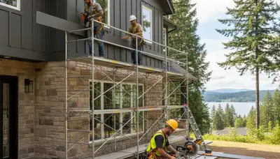 Vinyl siding installation for a Spokane, WA home by a professional siding contractor