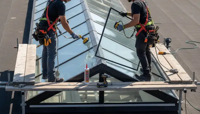 Spokane, WA skylight repair by FX Remodeling & Exteriors for leaks, seals, and cracked glazing
